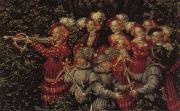 Lucas Cranach Details of The Stag Hunt oil painting picture wholesale